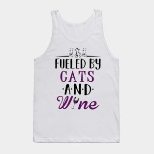 Fueled by Cats and Wine Tank Top